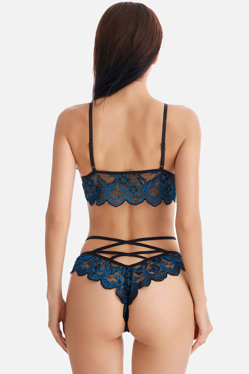 When You Love Somebody Lace Bra And Panty Set - Dressfeel