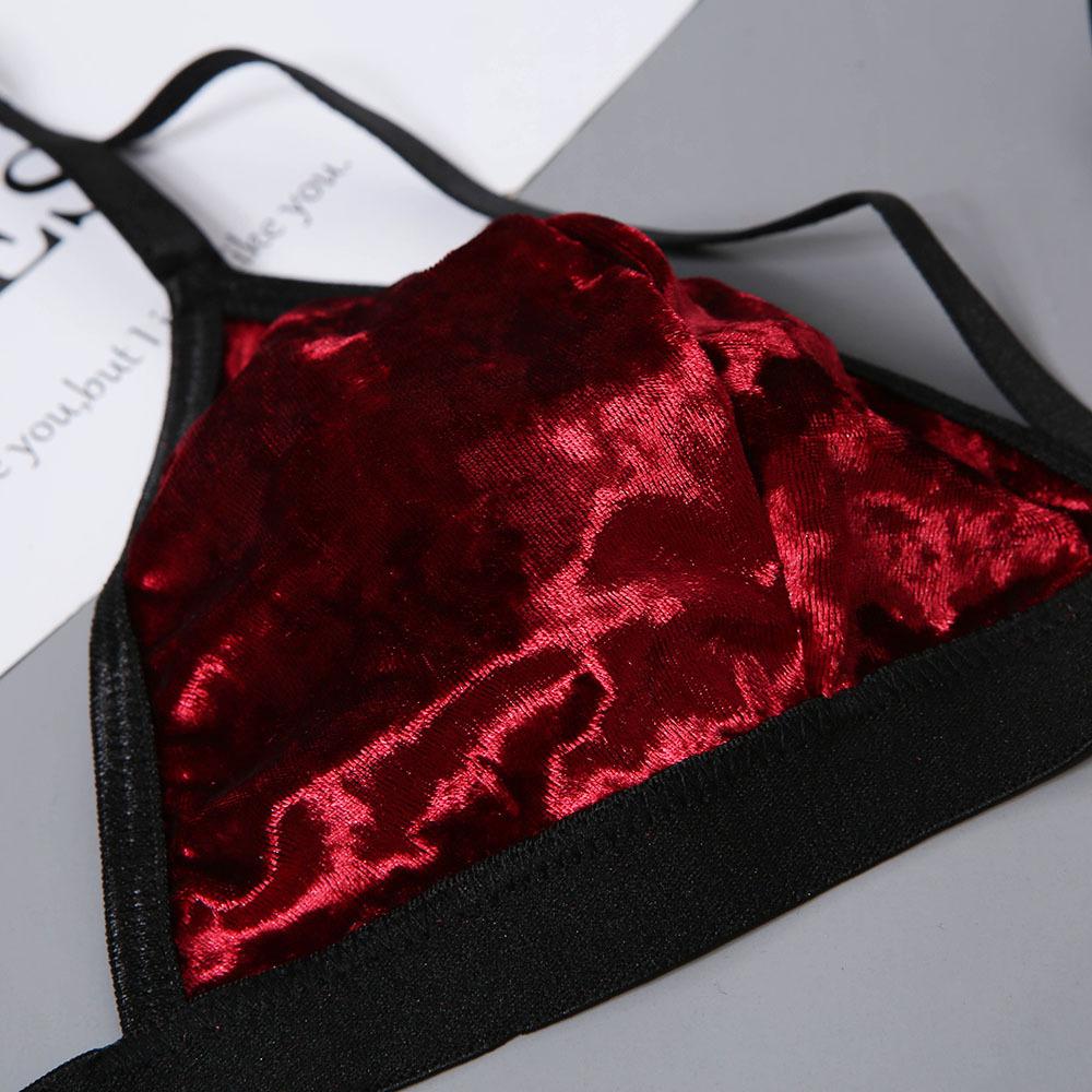 Velvet 3 piece Lingerie Set - Dressfeel