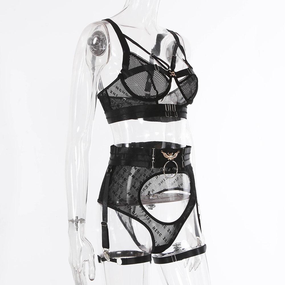 Bondage Lingerie with Garter Belt - Dressfeel